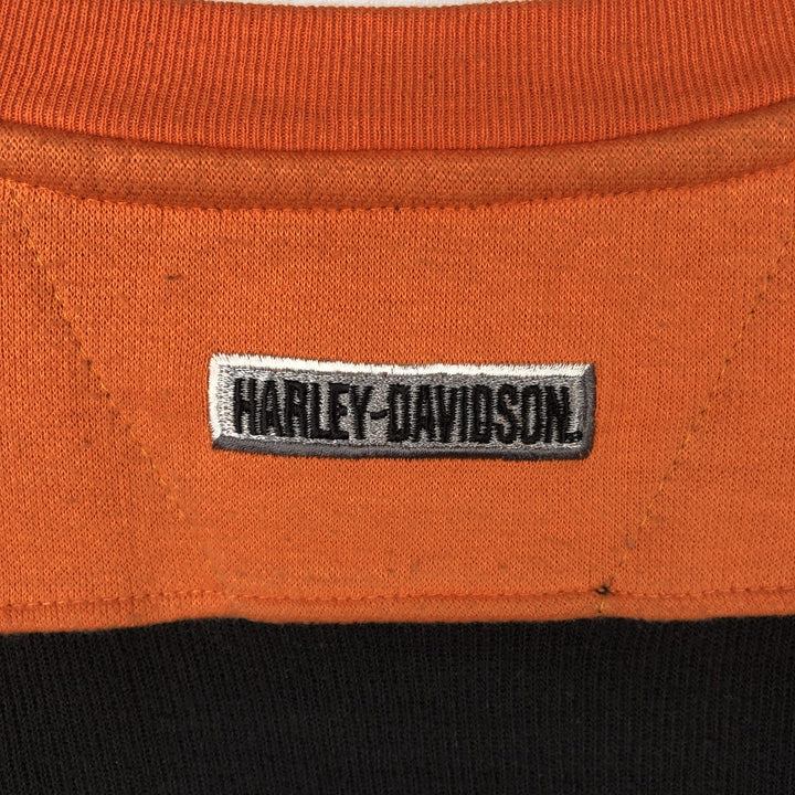 Harley-Davidson Motorcycle Long Sleeve T-Shirt, Made in USA, Men's Size XL cotton black type Vintage Second Hand
