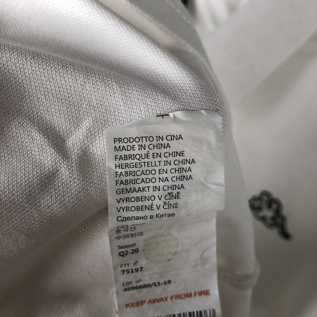 Kappa short-sleeved polo shirt, men's size XXL cotton white type Vintage Second Hand