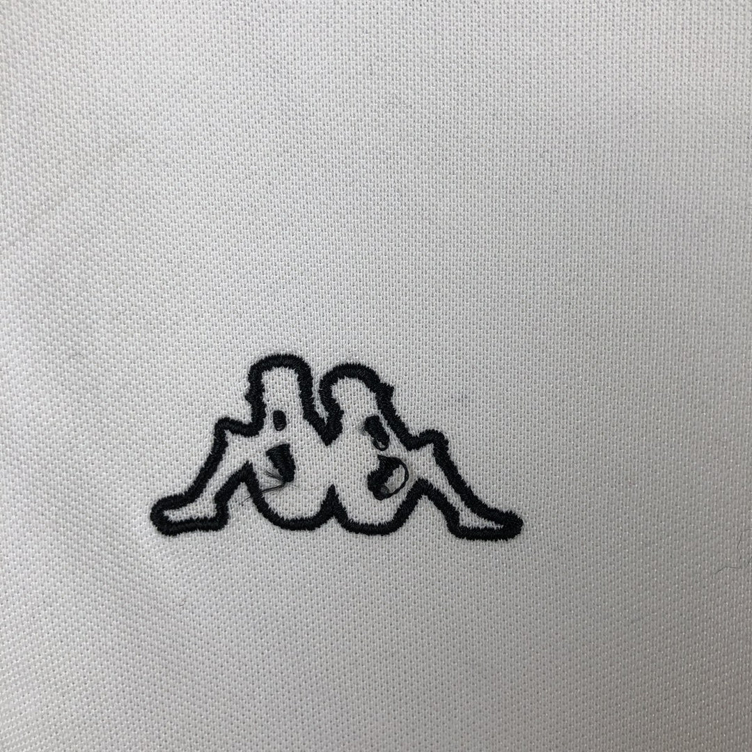Kappa short-sleeved polo shirt, men's size XXL cotton white type Vintage Second Hand