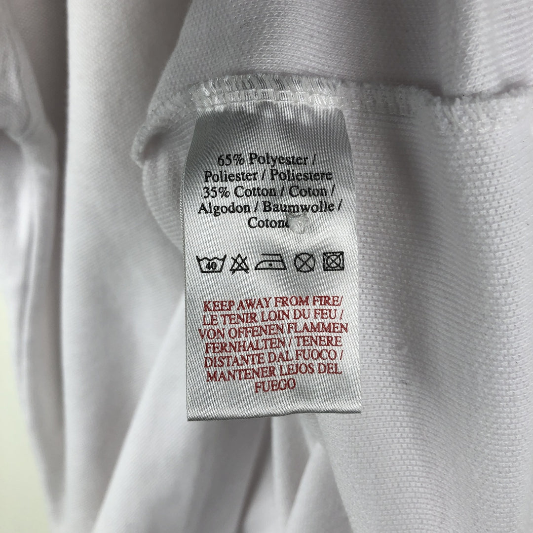 90s-00'S Umbro Short Sleeve Polo Shirt, Men's Size L, Vintage cotton white type Vintage Second Hand