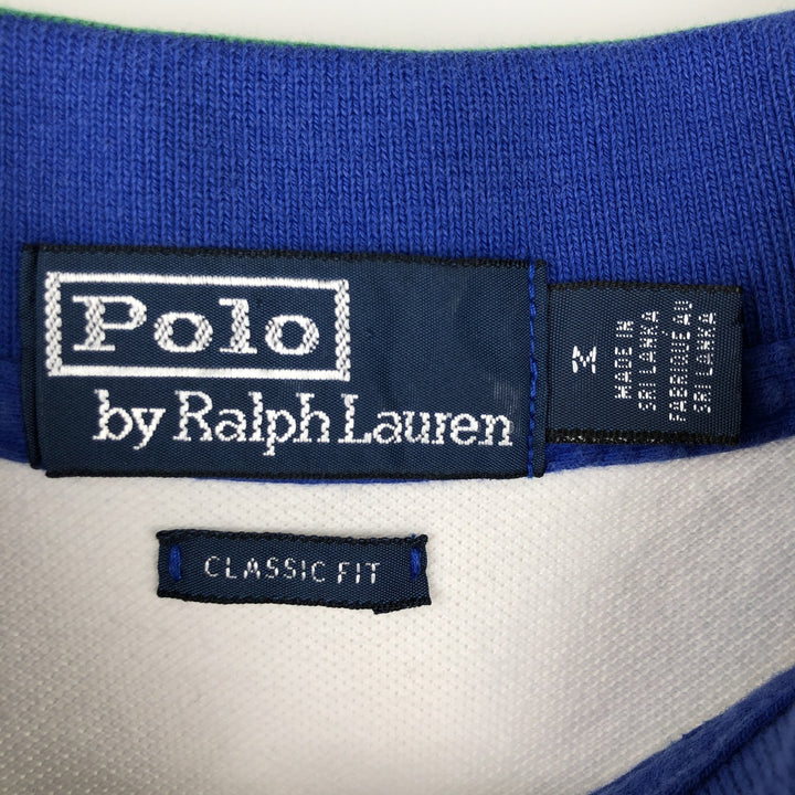 Ralph Lauren POLO by Ralph Lauren Classic Fit Short Sleeve Polo Shirt, Men's Size Medium cotton white type Vintage Second Hand