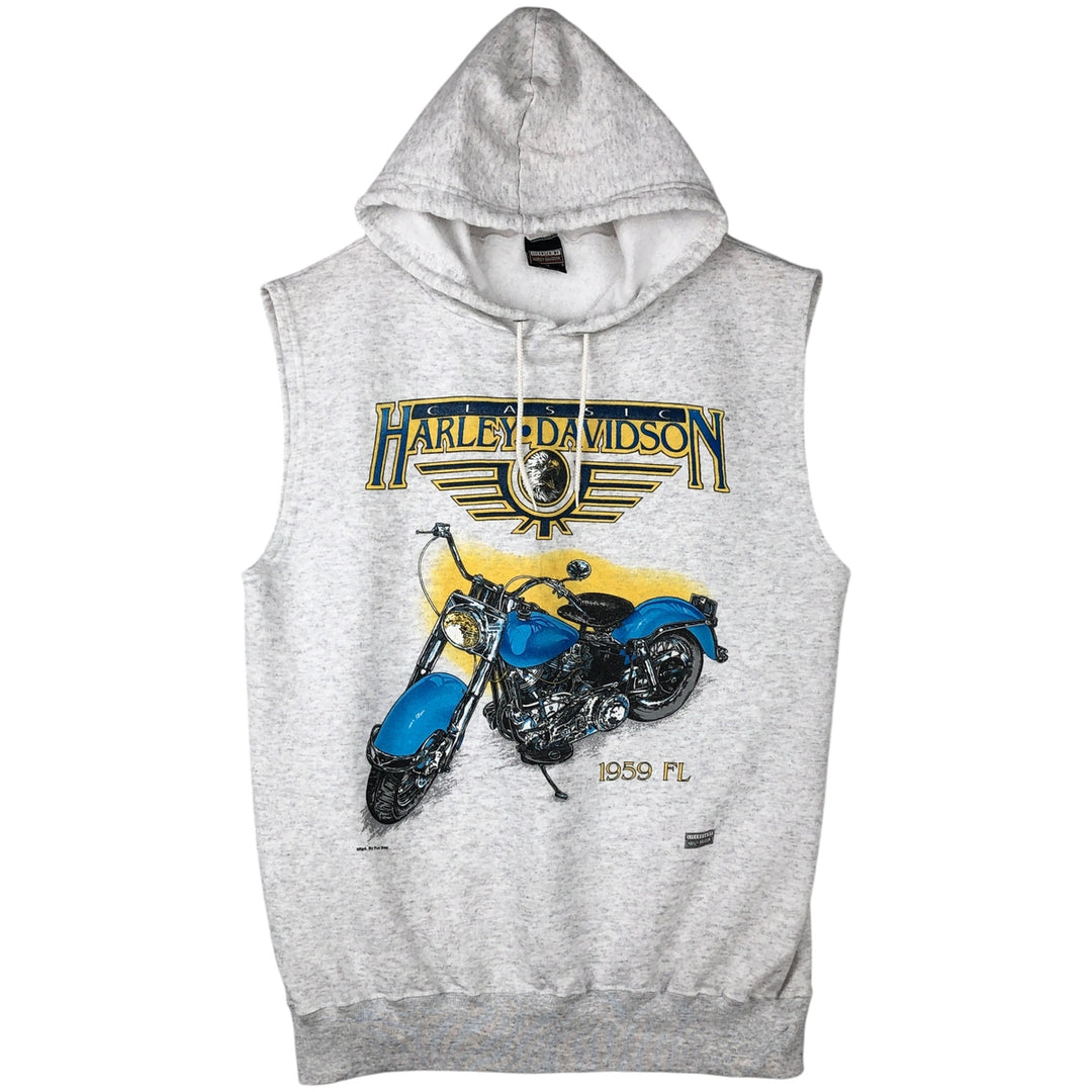 Vintage 90'S Harley-Davidson pullover sweatshirt, made in the USA, size XL, men's cotton gray type Vintage Second Hand