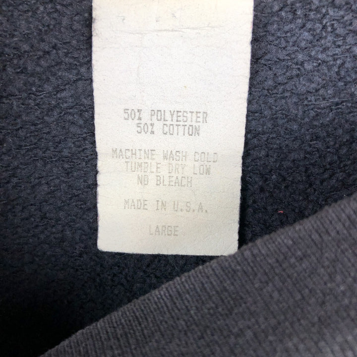 Vintage AED print sweatshirt, made in the USA, men's size L polyester black type Vintage Second Hand