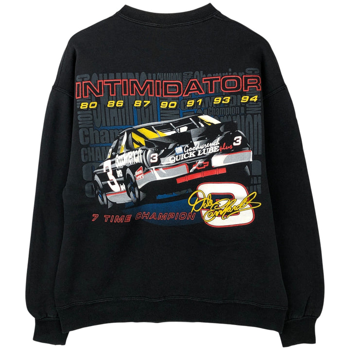 Vintage 90'S Jerzees printed sweatshirt, made in the USA, size L, men's cotton black type Vintage Second Hand