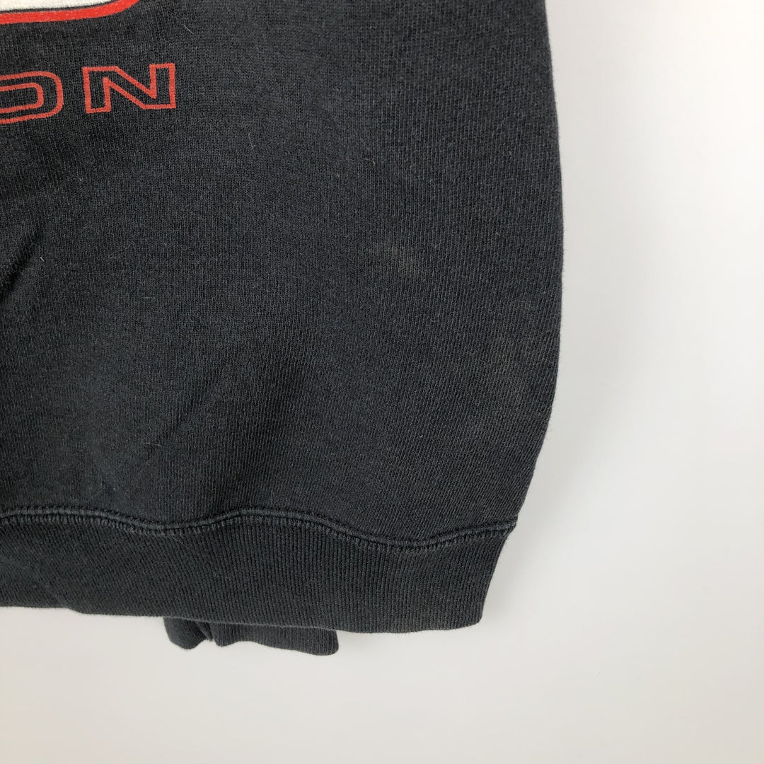 Vintage 90'S Jerzees printed sweatshirt, made in the USA, size L, men's cotton black type Vintage Second Hand