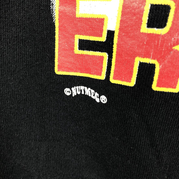 Vintage 90'S NUTMEG ETNIE IRVAN 28 Advertising Sweatshirt, Made in USA, Men's Size L unclear black type Vintage Second Hand