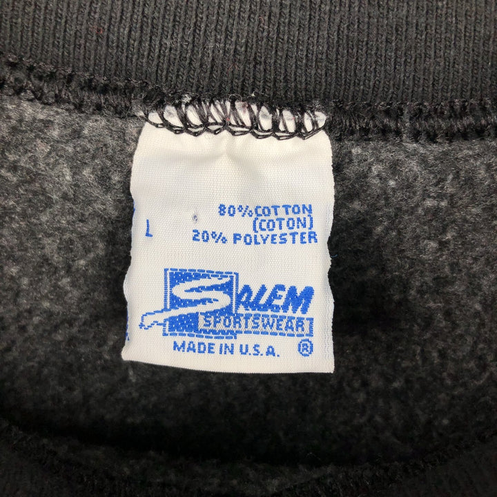 SALEMSPORTSWEAR PENN STATE Pennsylvania State University College Sweatshirt, Made in USA, Men's Size L cotton black type Vintage Second Hand