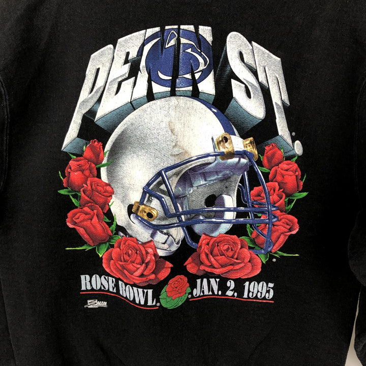 SALEMSPORTSWEAR PENN STATE Pennsylvania State University College Sweatshirt, Made in USA, Men's Size L cotton black type Vintage Second Hand