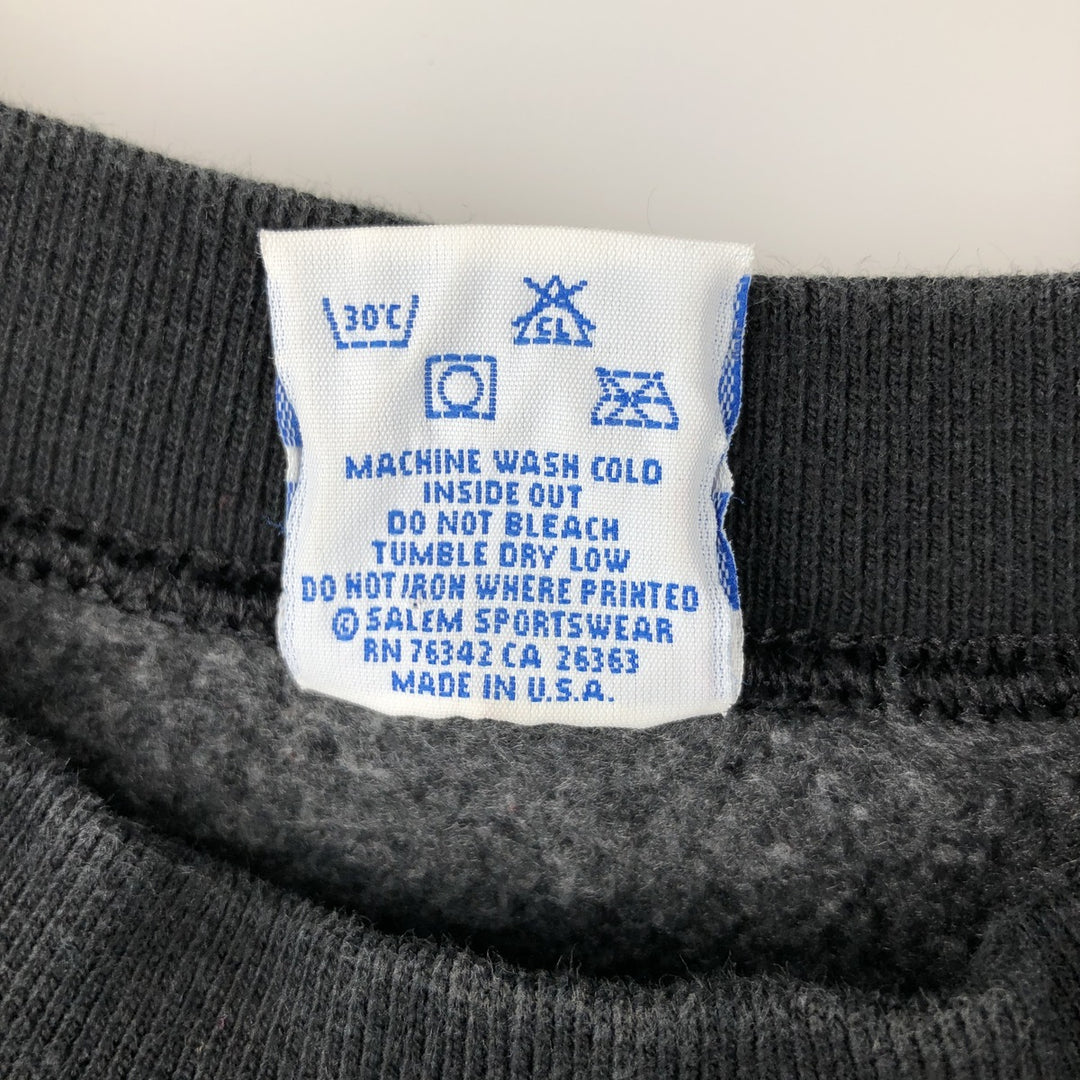 SALEMSPORTSWEAR PENN STATE Pennsylvania State University College Sweatshirt, Made in USA, Men's Size L cotton black type Vintage Second Hand