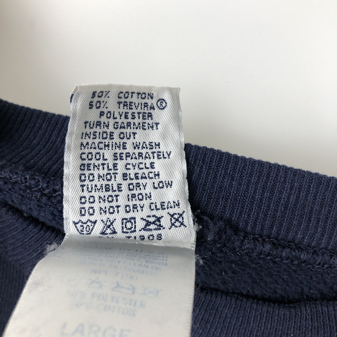 GALT SAND College Sweatshirt, Made in USA, Men's Size L cotton navy blue type Vintage Second Hand