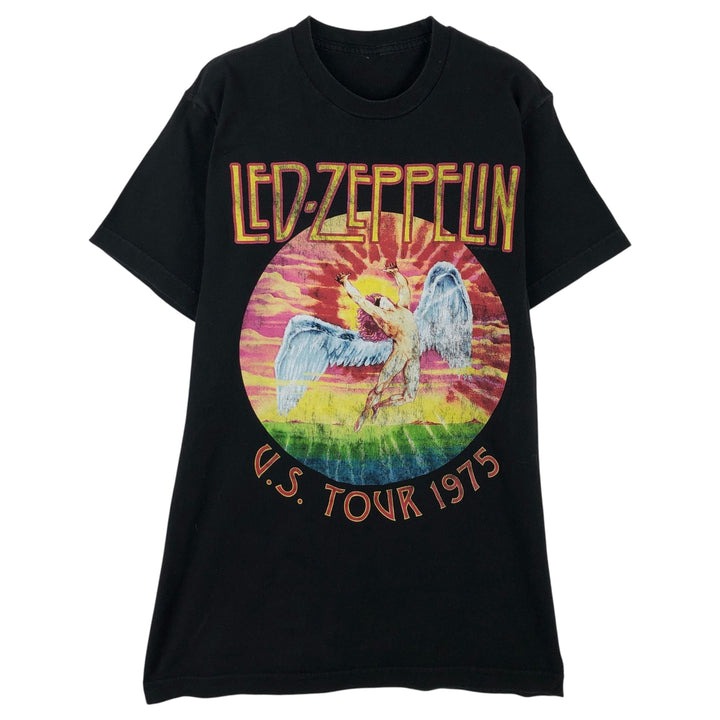 Led Zeppelin Band T-shirt, Band T, Men's L size unclear black type Vintage Second Hand