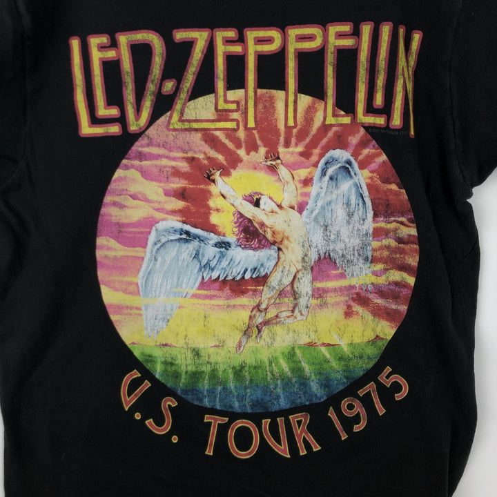 Led Zeppelin Band T-shirt, Band T, Men's L size unclear black type Vintage Second Hand