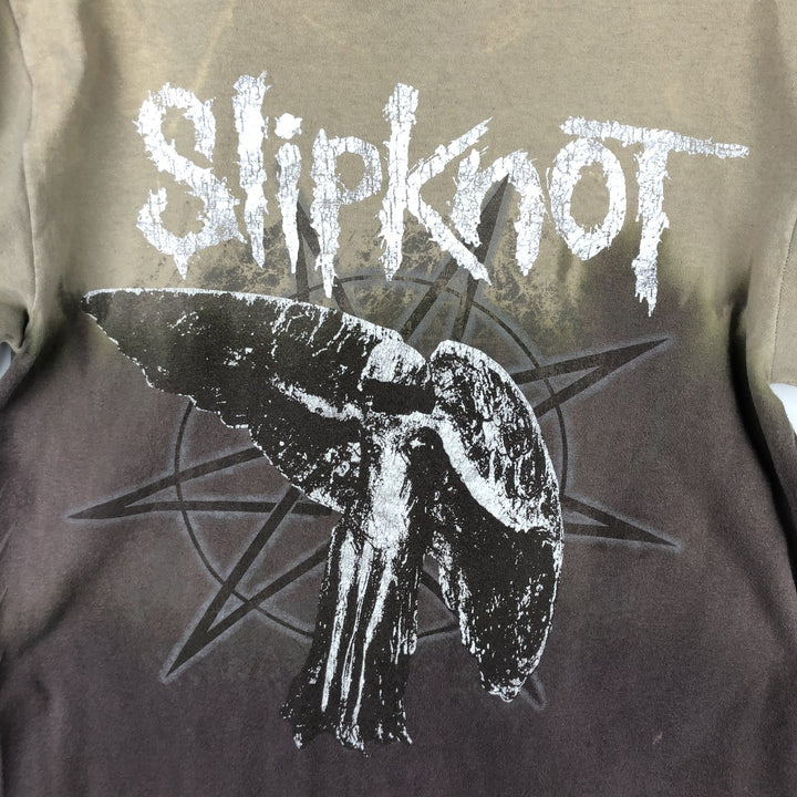SLIPKNOT Slipknot Band T-shirt, Band T, Men's M size cotton Beige type Vintage Second Hand