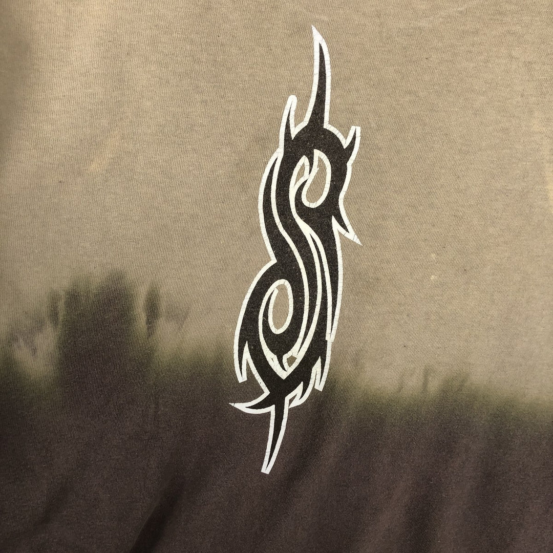 SLIPKNOT Slipknot Band T-shirt, Band T, Men's M size cotton Beige type Vintage Second Hand
