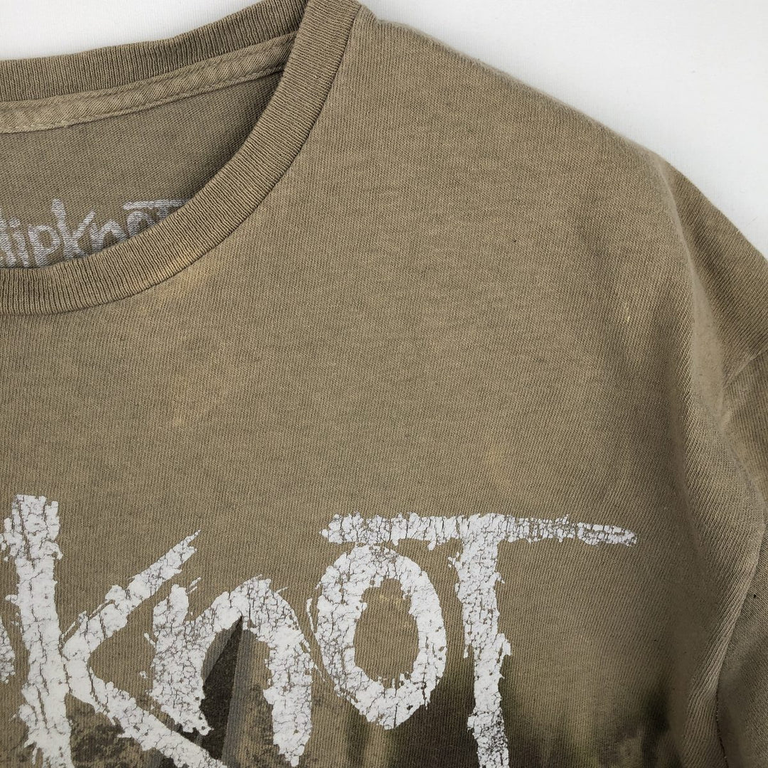 SLIPKNOT Slipknot Band T-shirt, Band T, Men's M size cotton Beige type Vintage Second Hand
