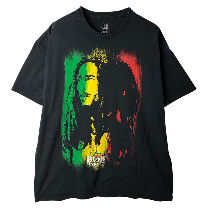 BOB MARLEY Bob Marley Band T-shirt Band T Men's XL size cotton black type Vintage Second Hand