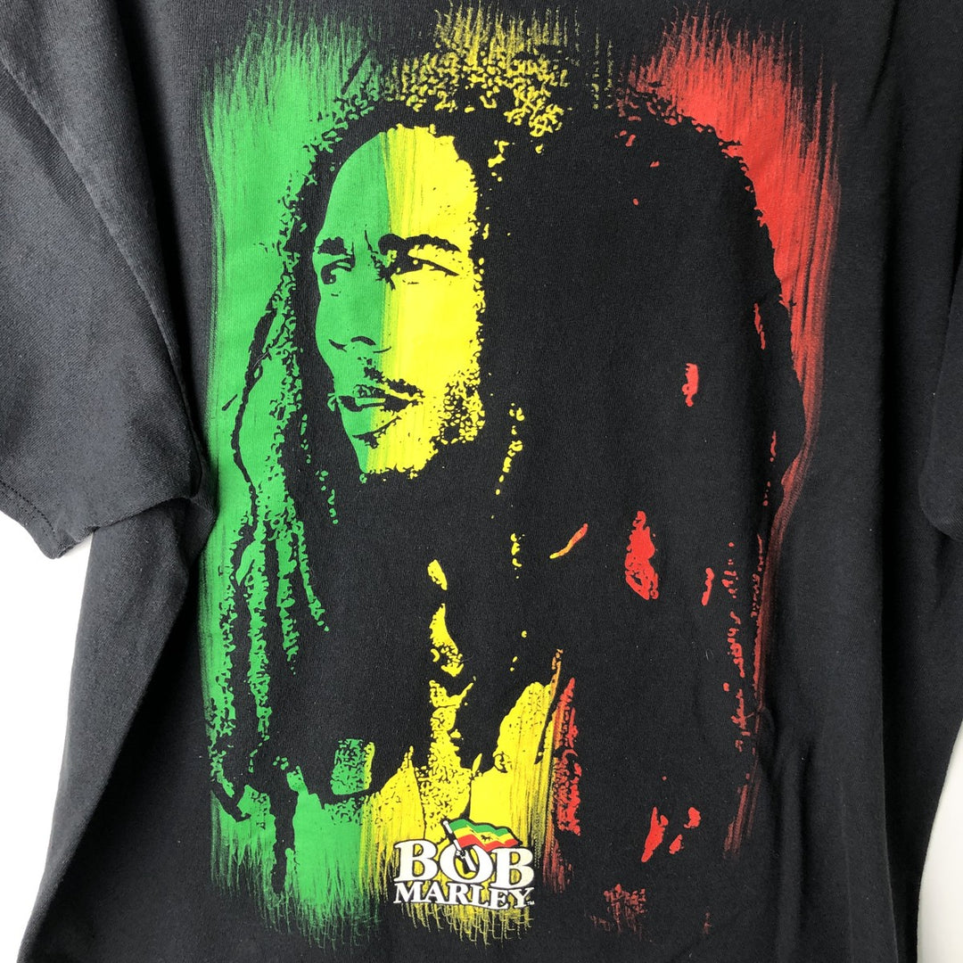 BOB MARLEY Bob Marley Band T-shirt Band T Men's XL size cotton black type Vintage Second Hand