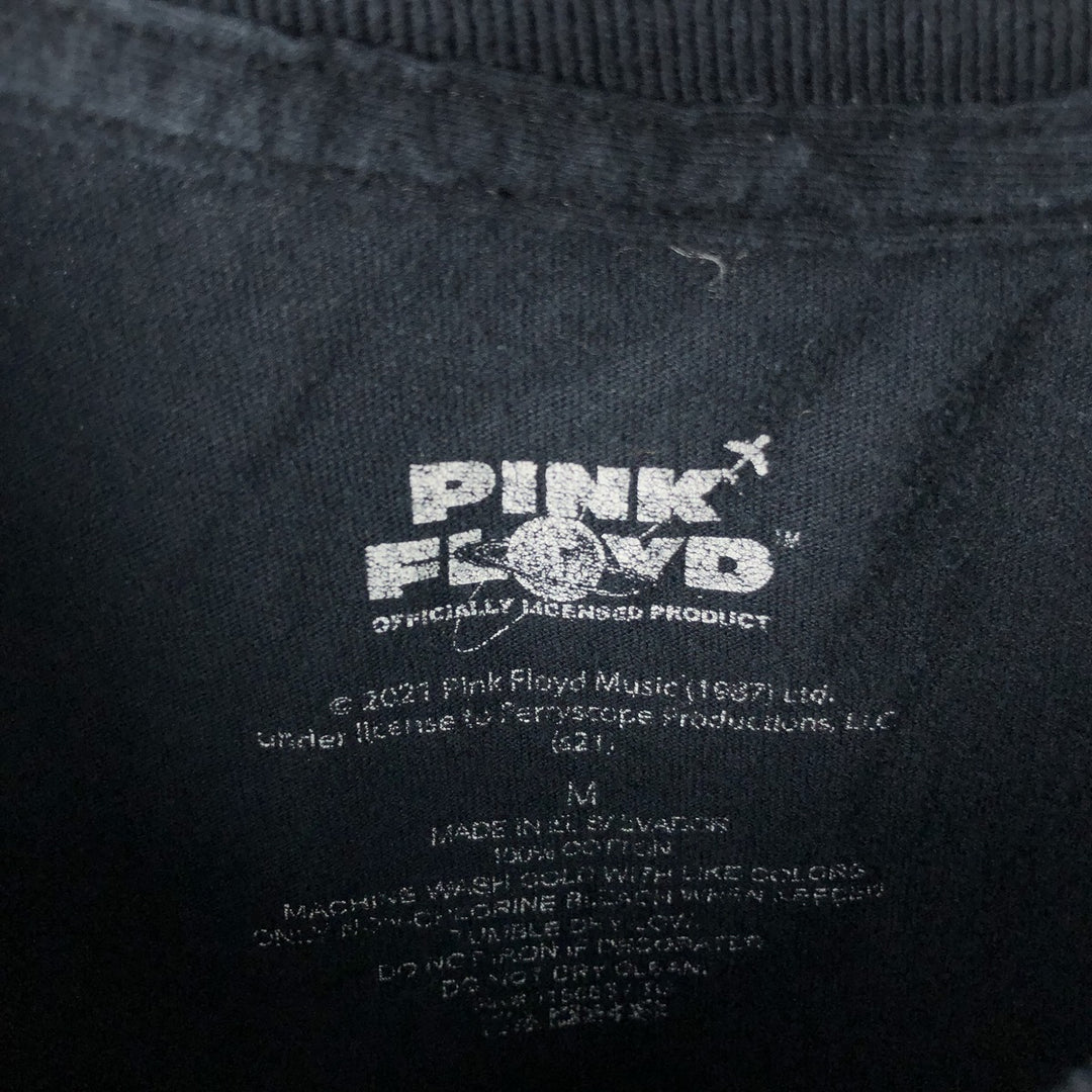 PINK FLOYD Pink Floyd Band T-shirt Band T Men's M size cotton black type Vintage Second Hand