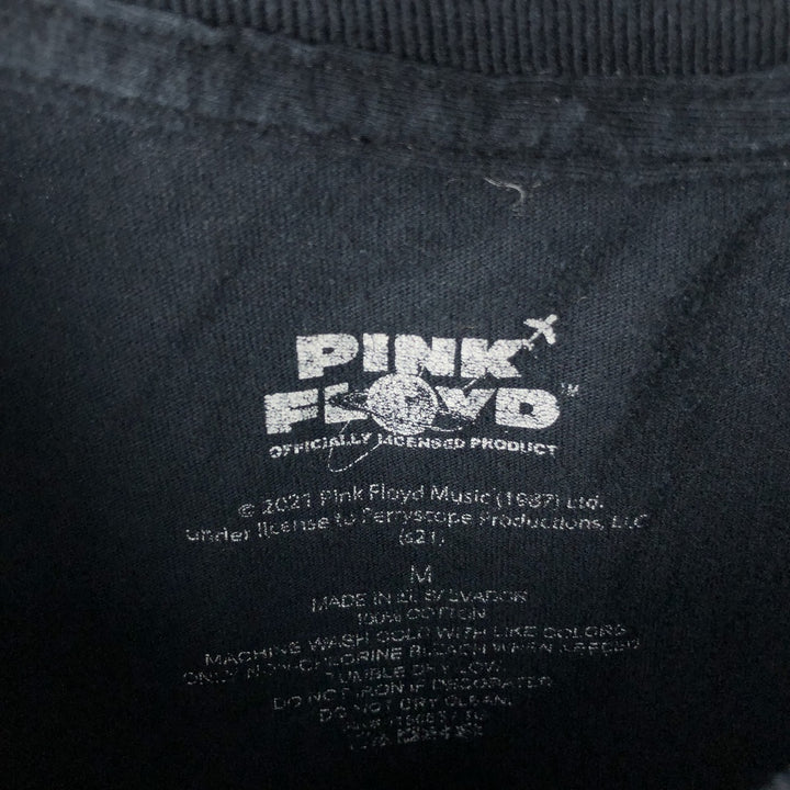 PINK FLOYD Pink Floyd Band T-shirt Band T Men's M size cotton black type Vintage Second Hand