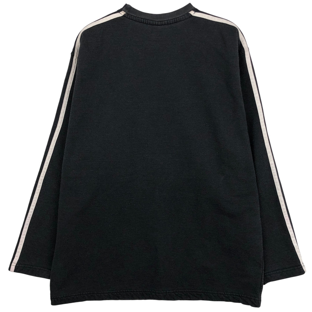 Vintage 90'S Adidas logo sweatshirt, size M, men's cotton black type Vintage Second Hand