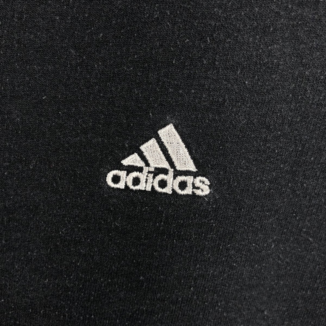 Vintage 90'S Adidas logo sweatshirt, size M, men's cotton black type Vintage Second Hand