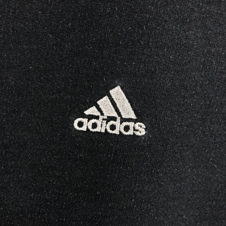 Vintage 90'S Adidas logo sweatshirt, size M, men's cotton black type Vintage Second Hand