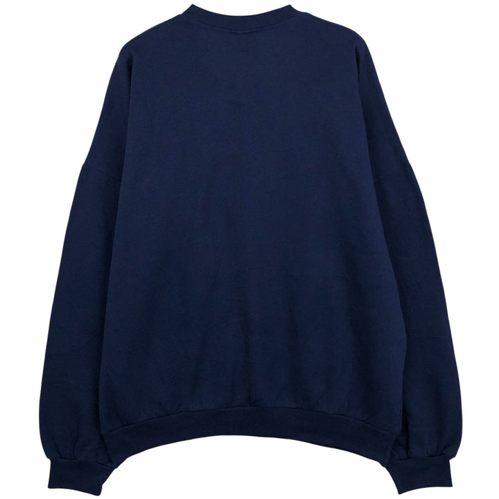 Vintage 1990'S Adidas logo sweatshirt, Made in Canada, Men's Size L polyester navy blue type Vintage Second Hand