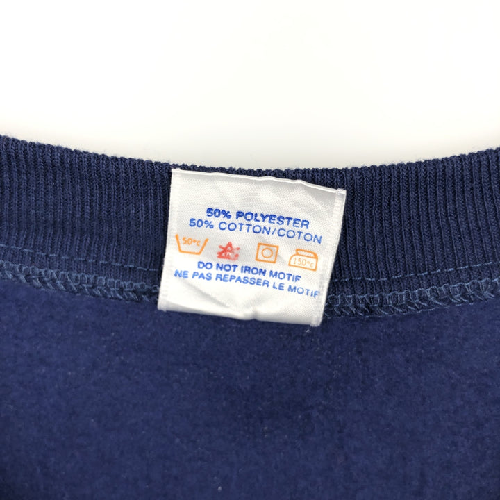 Vintage 1990'S Adidas logo sweatshirt, Made in Canada, Men's Size L polyester navy blue type Vintage Second Hand