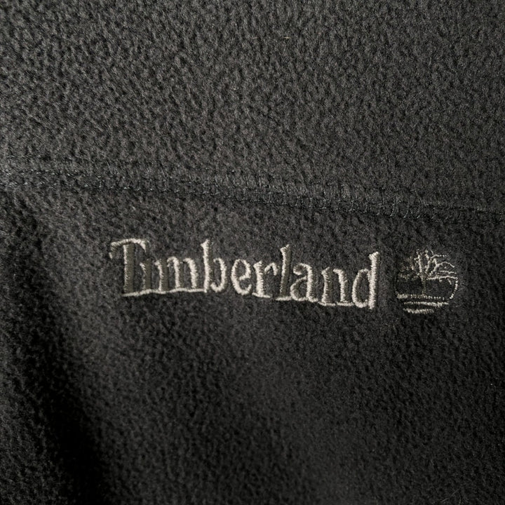 Vintage Timberland fleece vest, size L, men's polyester black type Vintage Second Hand