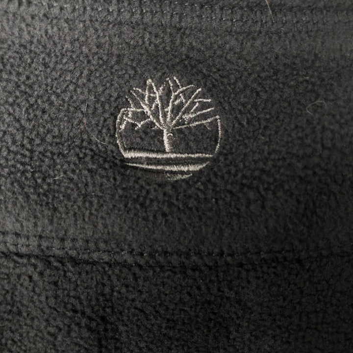 Vintage Timberland fleece vest, size L, men's polyester black type Vintage Second Hand