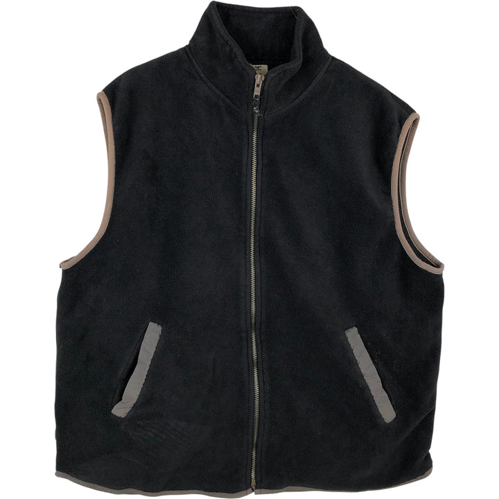 Levi's RED TAB fleece vest, men's size L polyester black type Vintage Second Hand