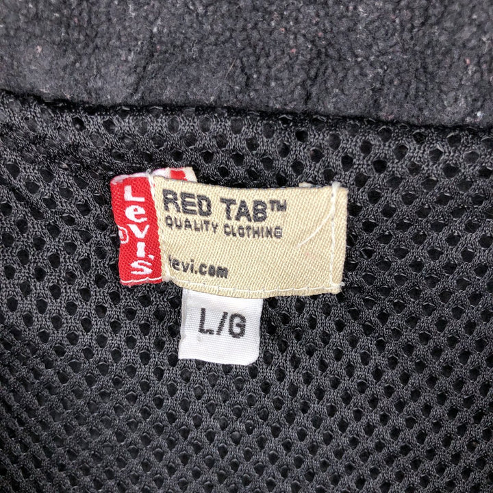 Levi's RED TAB fleece vest, men's size L polyester black type Vintage Second Hand
