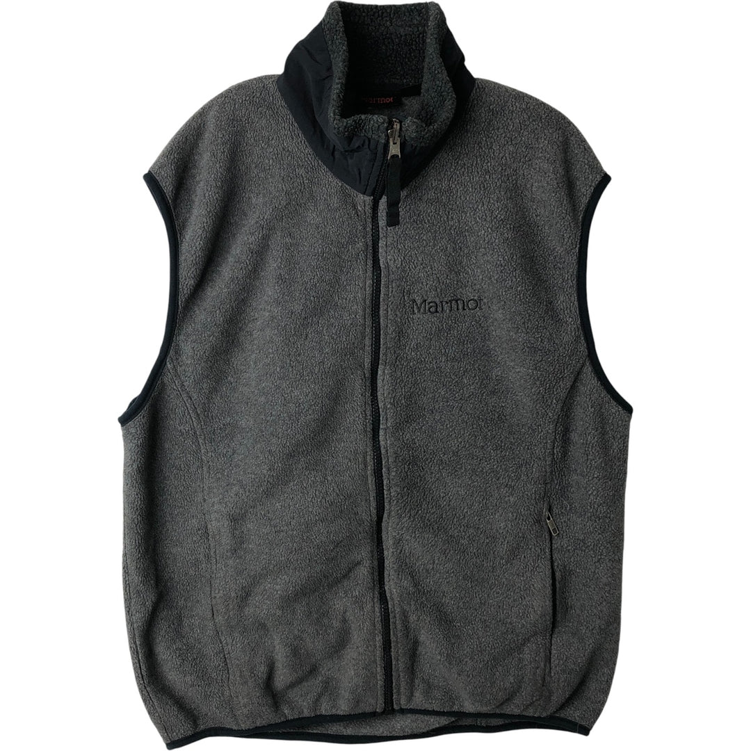 Marmot fleece vest, men's size L unclear gray type Vintage Second Hand