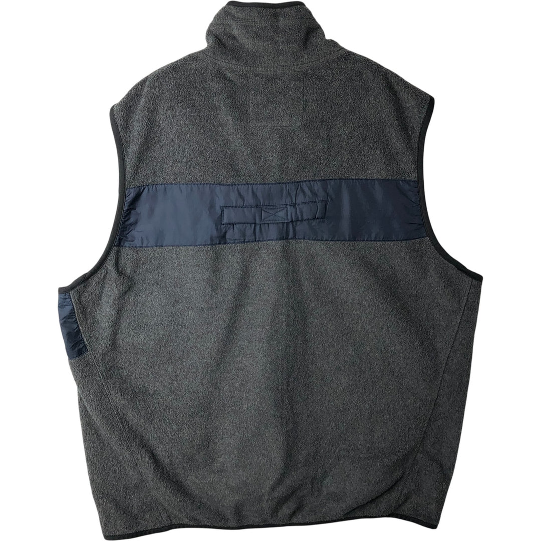 Ralph Lauren Polo Jeans Company fleece vest, men's size XL polyester gray type Vintage Second Hand