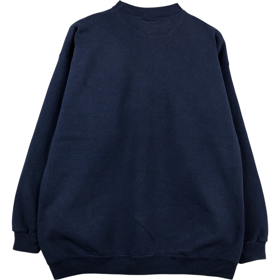 Vintage 90'S Hanes Heavy Weight Printed Sweatshirt, Men's Size XL cotton navy blue type Vintage Second Hand