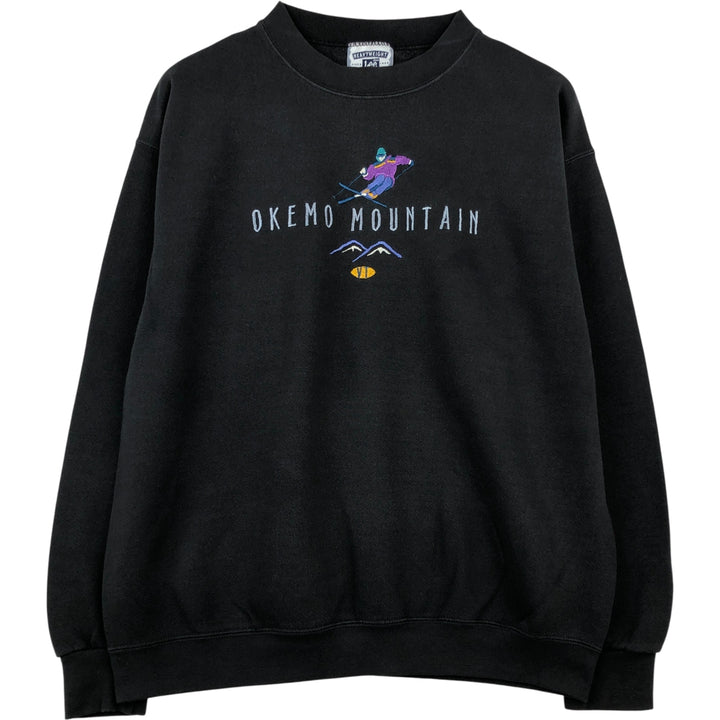 Vintage 90'S Lee Heavyweight Sweatshirt, Made in USA, Men's Size L cotton black type Vintage Second Hand