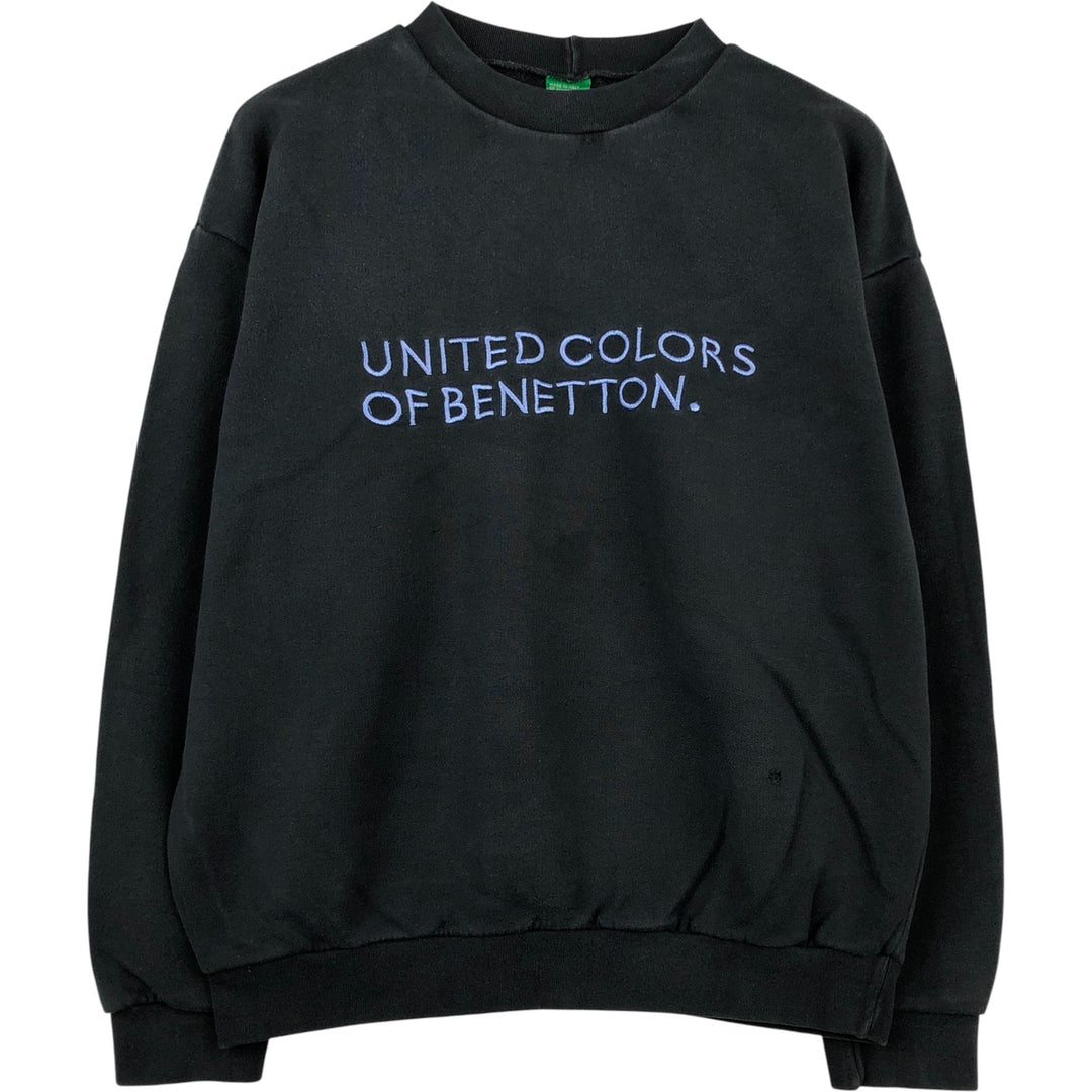 Vintage UNITED COLORS OF BENETTON sweatshirt, made in Italy, men's size XXL. unclear black type Vintage Second Hand