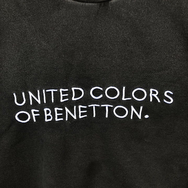 Vintage UNITED COLORS OF BENETTON sweatshirt, made in Italy, men's size XXL. unclear black type Vintage Second Hand
