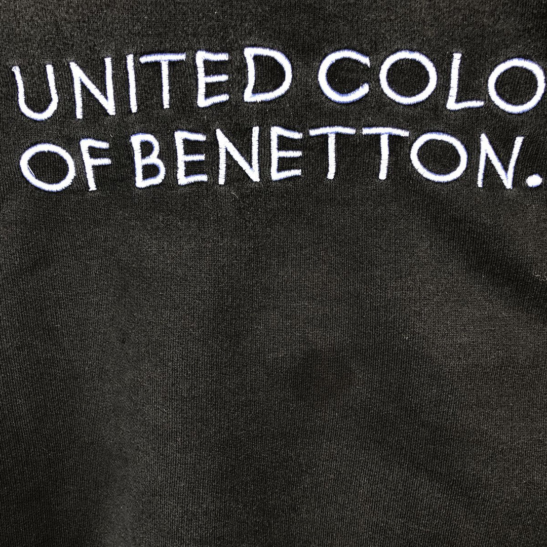 Vintage UNITED COLORS OF BENETTON sweatshirt, made in Italy, men's size XXL. unclear black type Vintage Second Hand