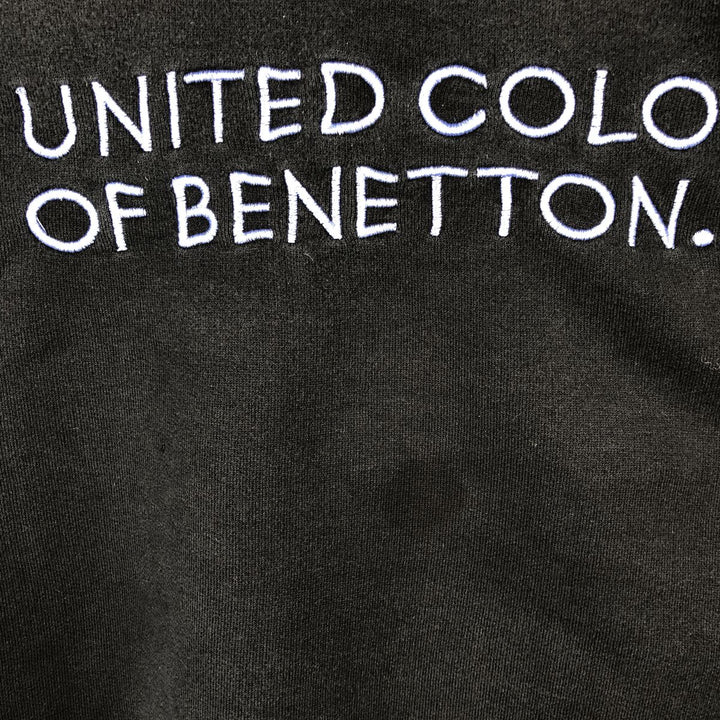 Vintage UNITED COLORS OF BENETTON sweatshirt, made in Italy, men's size XXL. unclear black type Vintage Second Hand