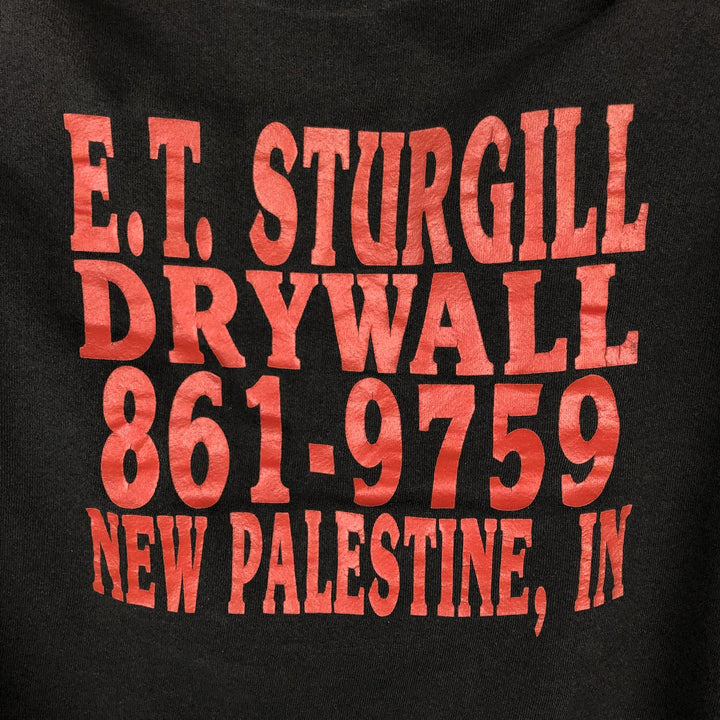 Vintage 90'S Lee Heavyweight Sweatshirt with Back Print, Made in USA, Men's Size L unclear black type Vintage Second Hand