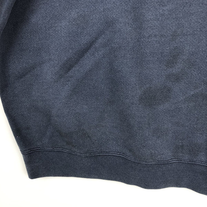 Vintage 90'S Lee Heavyweight Printed Sweatshirt, Made in USA, Men's Size XL cotton navy blue type Vintage Second Hand