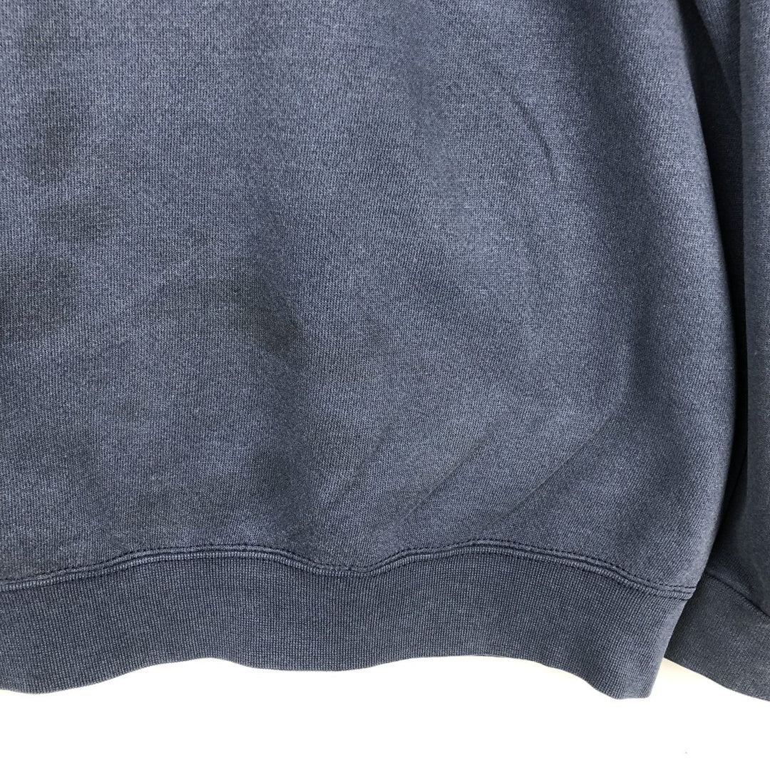 Vintage 90'S Lee Heavyweight Printed Sweatshirt, Made in USA, Men's Size XL cotton navy blue type Vintage Second Hand