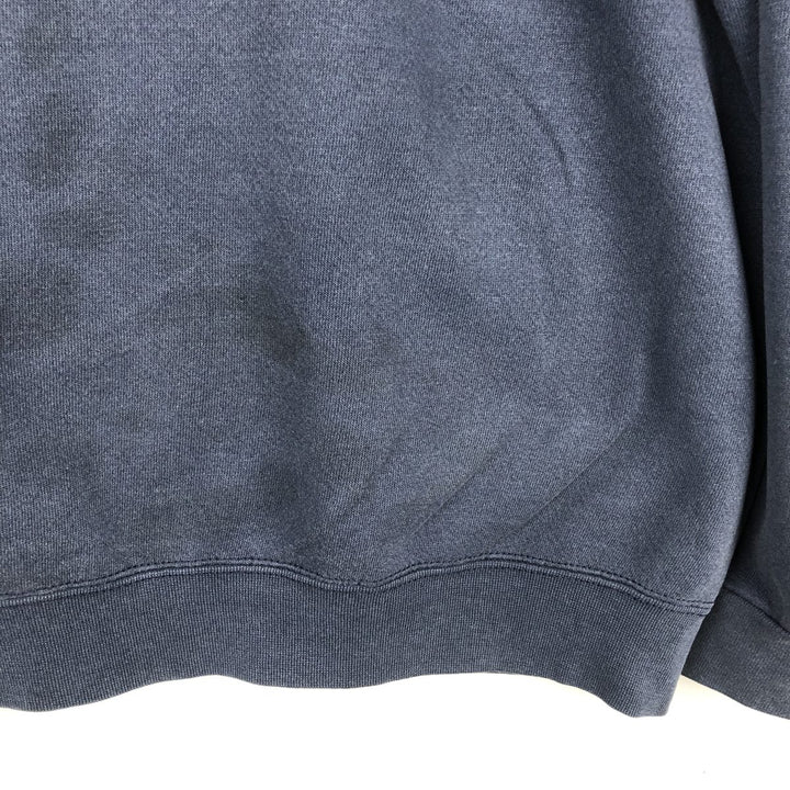 Vintage 90'S Lee Heavyweight Printed Sweatshirt, Made in USA, Men's Size XL cotton navy blue type Vintage Second Hand