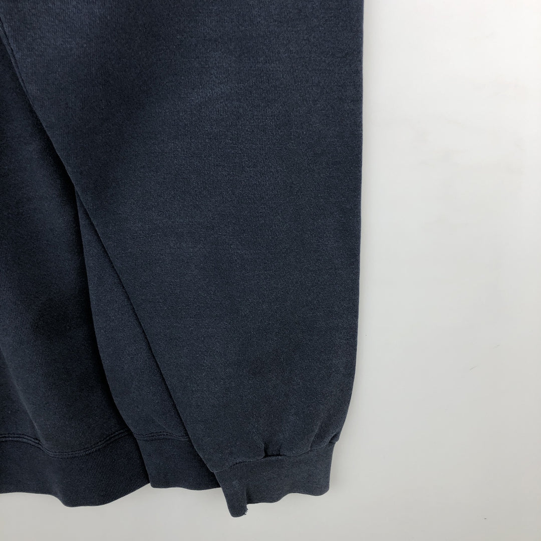 Vintage 90'S Lee Heavyweight Printed Sweatshirt, Made in USA, Men's Size XL cotton navy blue type Vintage Second Hand