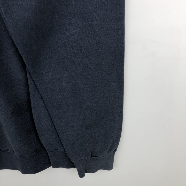 Vintage 90'S Lee Heavyweight Printed Sweatshirt, Made in USA, Men's Size XL cotton navy blue type Vintage Second Hand