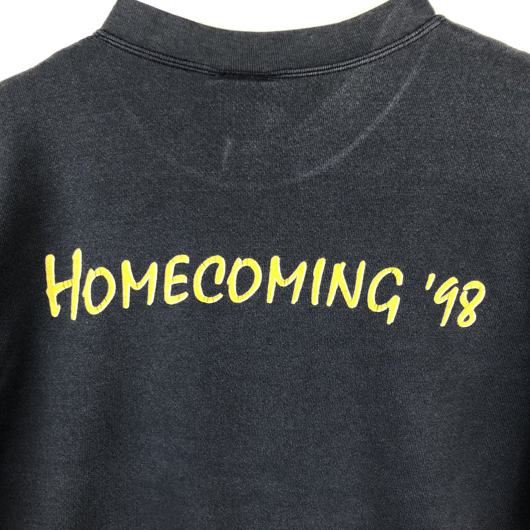 Vintage 90'S Lee Heavyweight Printed Sweatshirt, Made in USA, Men's Size XL cotton navy blue type Vintage Second Hand