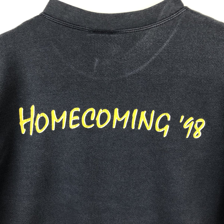 Vintage 90'S Lee Heavyweight Printed Sweatshirt, Made in USA, Men's Size XL cotton navy blue type Vintage Second Hand