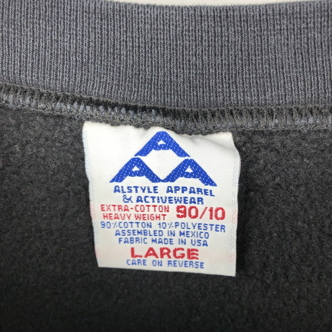 90's Alstyle Heavy Weight 90 cotton black type Vintage Second Hand