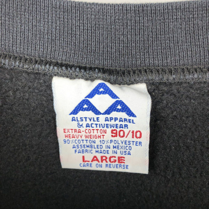 90's Alstyle Heavy Weight 90 cotton black type Vintage Second Hand
